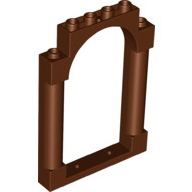 Lego rám dveří 1x6x7, červeno hnědá (6330233)